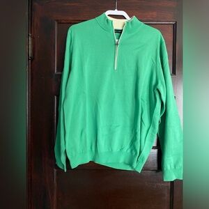 Paul Frederick Green Quarter-Zip Men's Sweater
